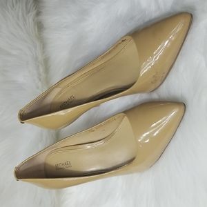 Michael Kors Tan Patent Leather Pumps Size 9